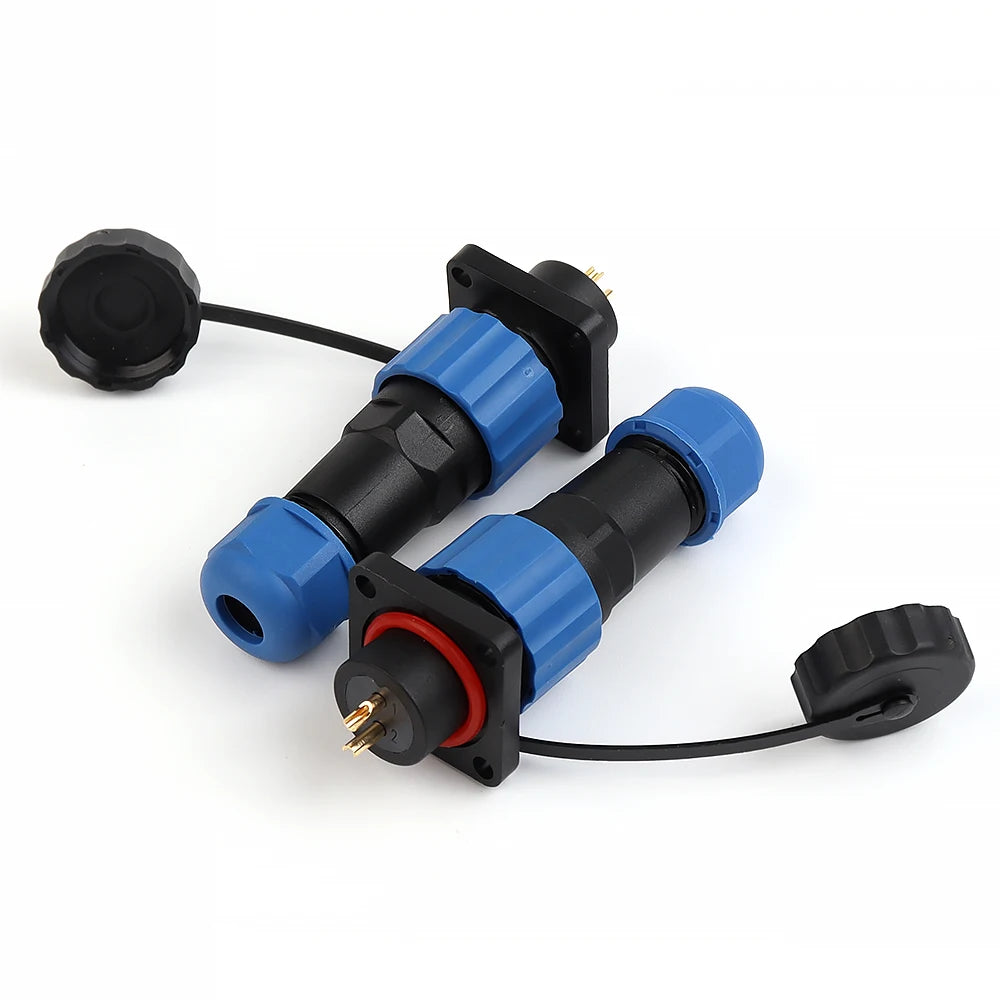 IP68 waterproof SP16 aviation connector, male and female plug socket for secure wire connections