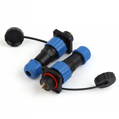 IP68 waterproof SP16 aviation connector, male and female plug socket for secure wire connections