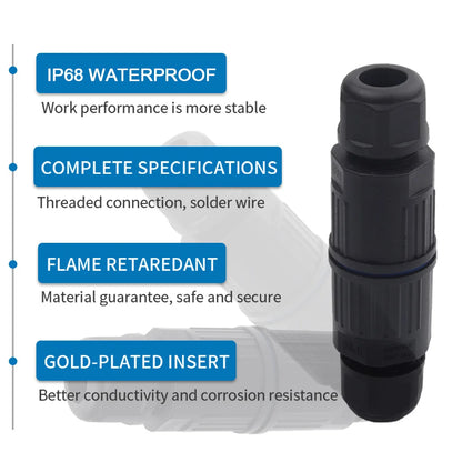 Close up of IP68 lever wire connector for outdoor wiring