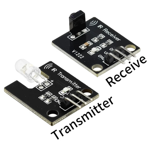 IR infrared transmitter and 38kHz receiver sensor module for Arduino, digital electronics projects, and DIY building blocks