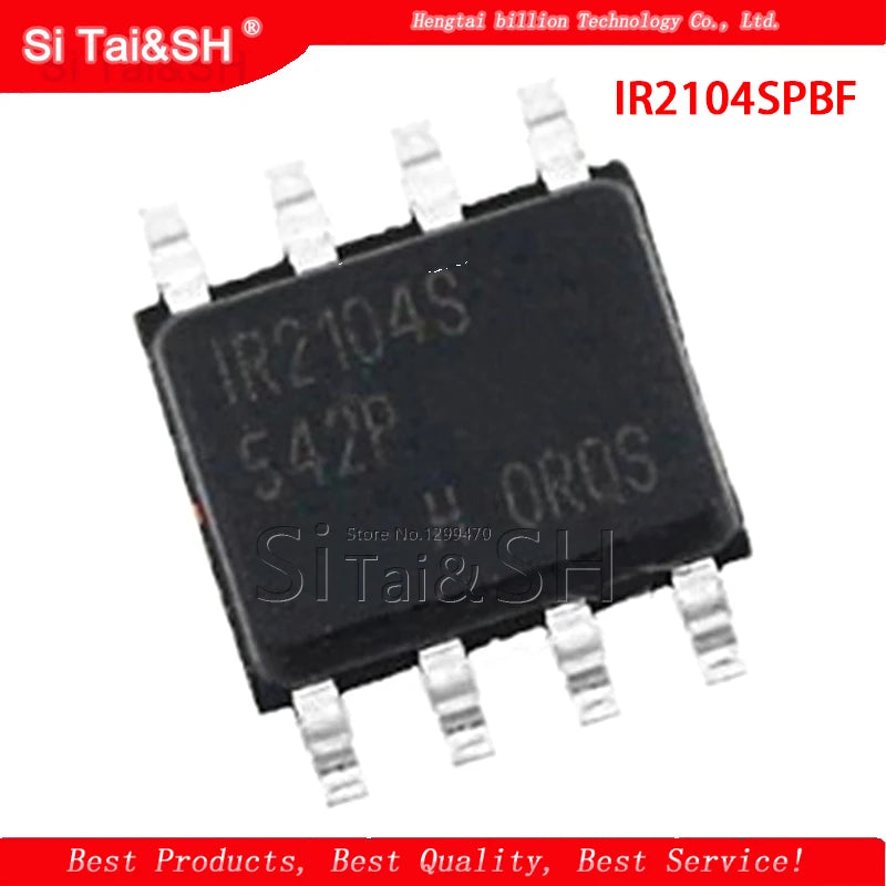 IR2104SPBF MOSFET/IGBT driver IC in SOP8 package, high-performance gate driver for power electronics and motor control circuits