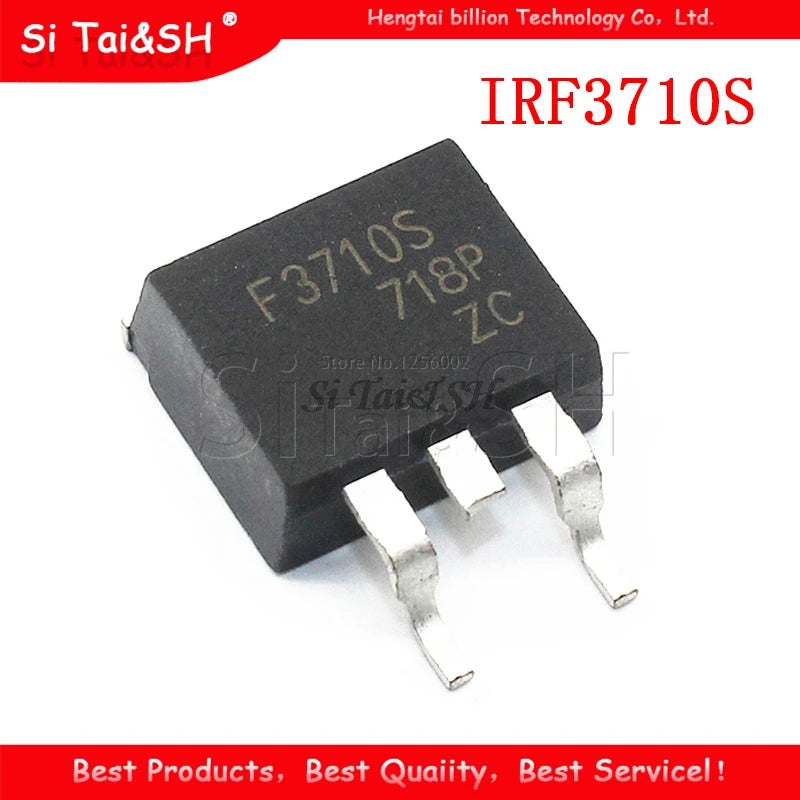 IRF3710S N-Channel power MOSFET 100V 57A D2PAK TO-263 for high-current switching and electronic circuits