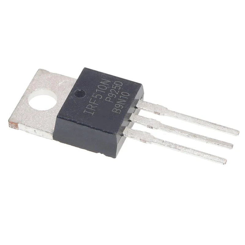 IRF510N IRF510 N-Channel MOSFET TO-220 IC chipset for electronic circuits and DIY power electronics projects