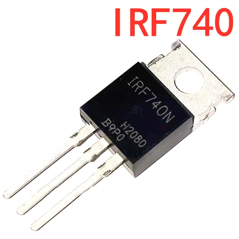 IRF740 TO-220 N-Channel MOSFET, new and original IC chipset for power switching and electronics projects