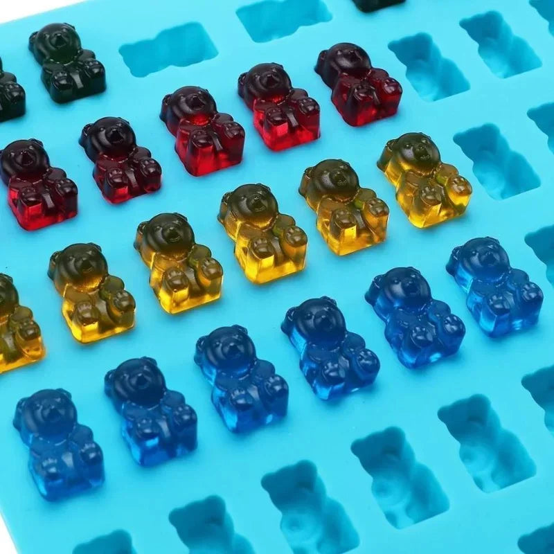 Silicone jelly and candy bear mold for DIY baking