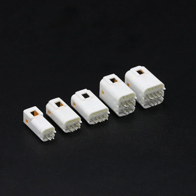 Series of JST02R-JWPF-VSLE automotive waterproof connectors, 2/3/4/6/8 pin male and female butt plugs