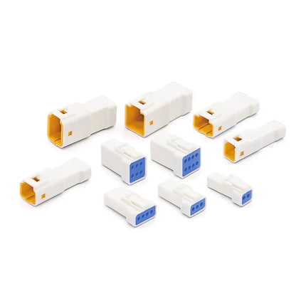 Structure of JST02R-JWPF-VSLE automotive connectors, 2/3/4/6/8 pin waterproof male and female butt plugs