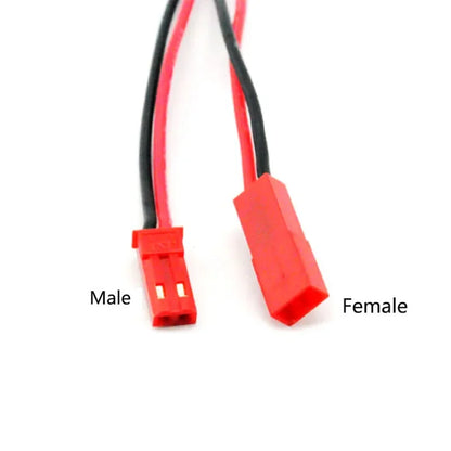 JST 2P terminal connector cable used for LED light bar and model plug applications