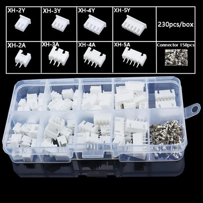230PCS JST XH2.54 PH2.0 connector terminal kit