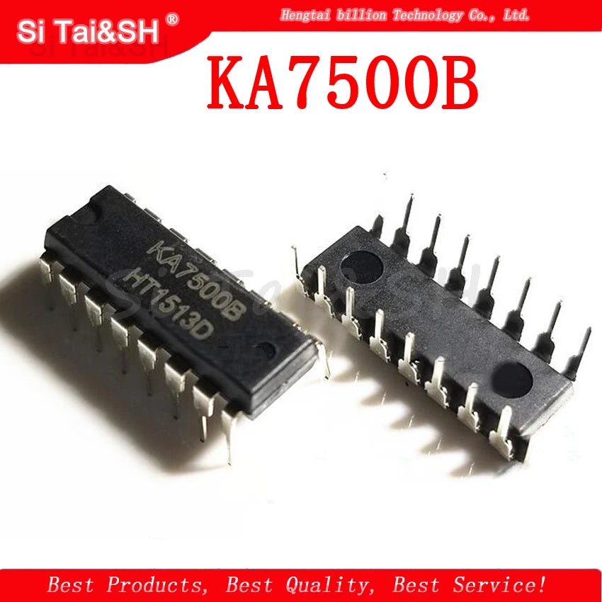 KA7500B DIP16 PWM controller IC, KA7500 series, suitable for switching power supply circuits, motor control, and DIY electronics projects