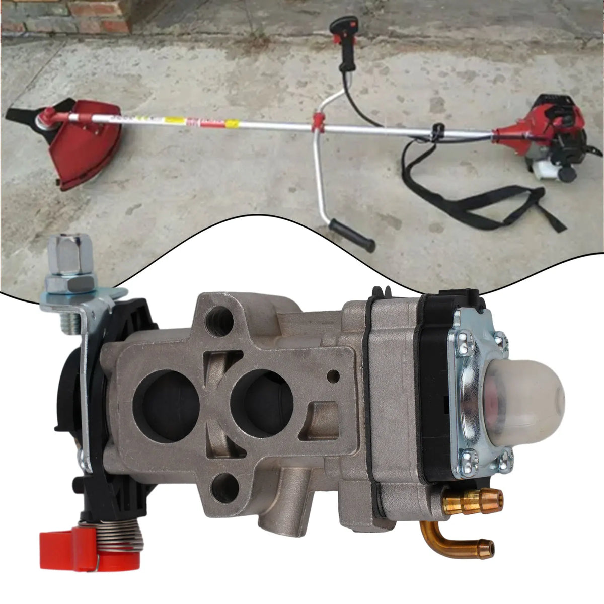 Replacement carburetor compatible with Kawasaki TJ45 and KBH45 series brushcutters