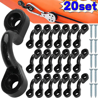 Kayak clips inflatable boat deck rigging fixed eye kit for marine accessories