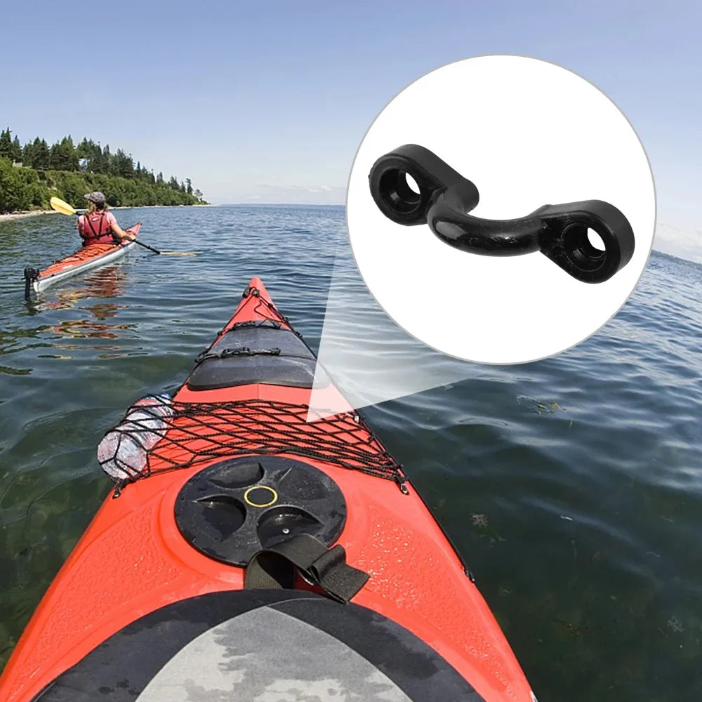 Kayak lashing point rigging kit for secure marine hardware