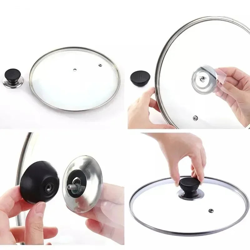 Kitchen lid knob with screw for easy installation