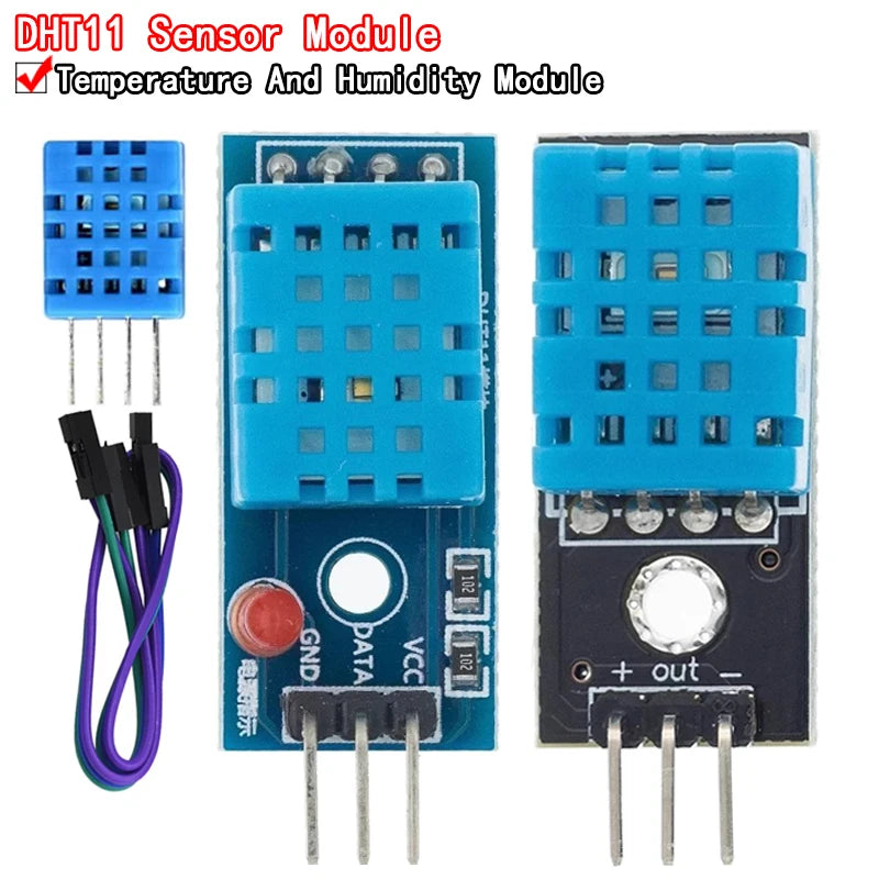 KY-015 DHT11 digital temperature and humidity sensor module with PCB for Arduino and DIY electronic projects
