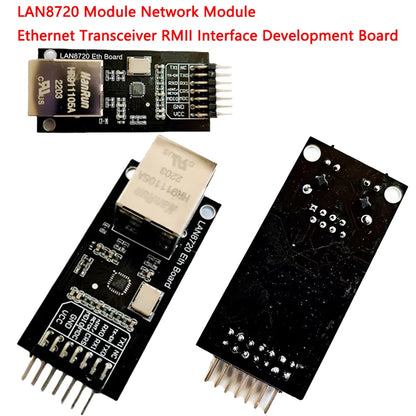 LAN8720 intelligent Ethernet transceiver module with RMII interface, suitable for Arduino development, IoT projects, and network electronics experiments