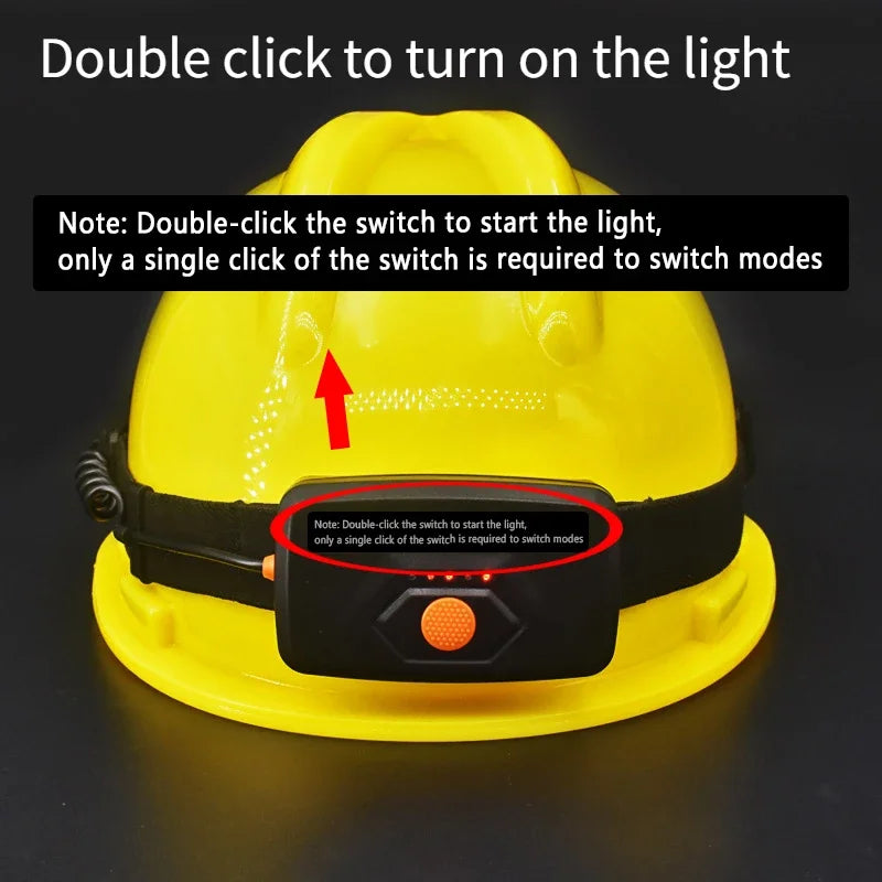 Headlamp with large battery capacity for long use