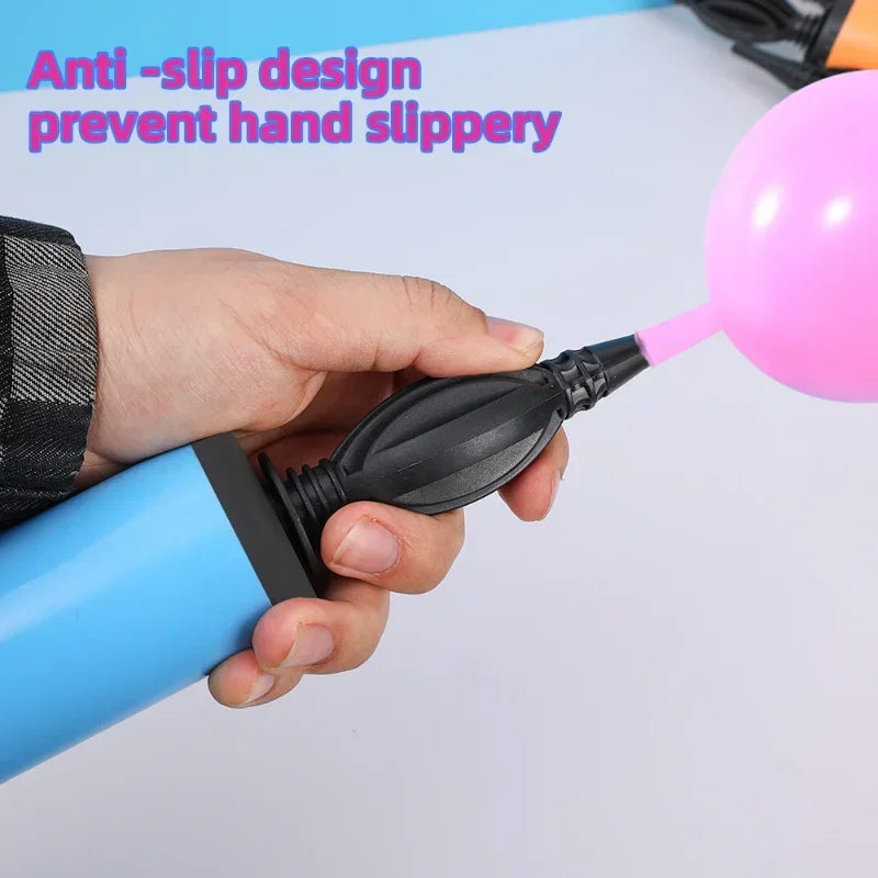 Air inflator pump for latex and foil balloons