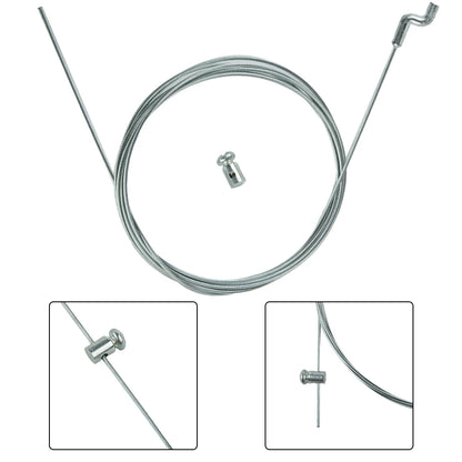 Z-hook cable used for lawn mower parts including engine brake and throttle drive