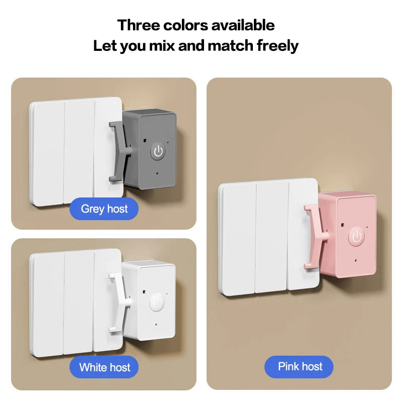 Lazy remote control button pusher switch