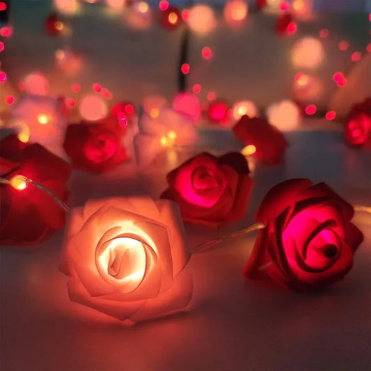 3m LED rose light for wedding, Valentine's Day, girl room, small garden decoration, night light, Christmas fairy light