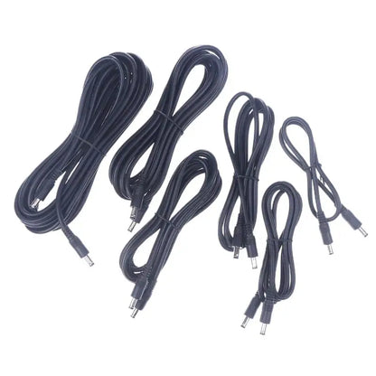 Male to male power supply adapter wire for LED light and speaker applications
