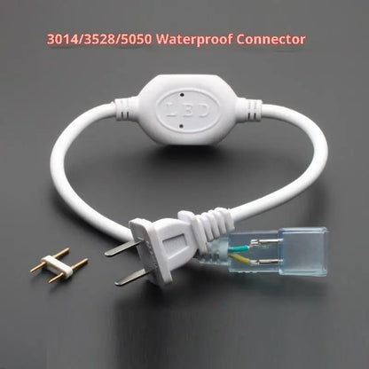 LED strip power plug with switch control
