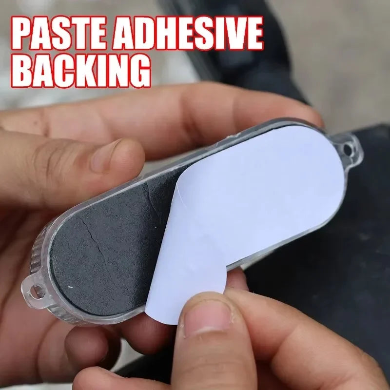 LED warning strobe light installed on vehicle for safety