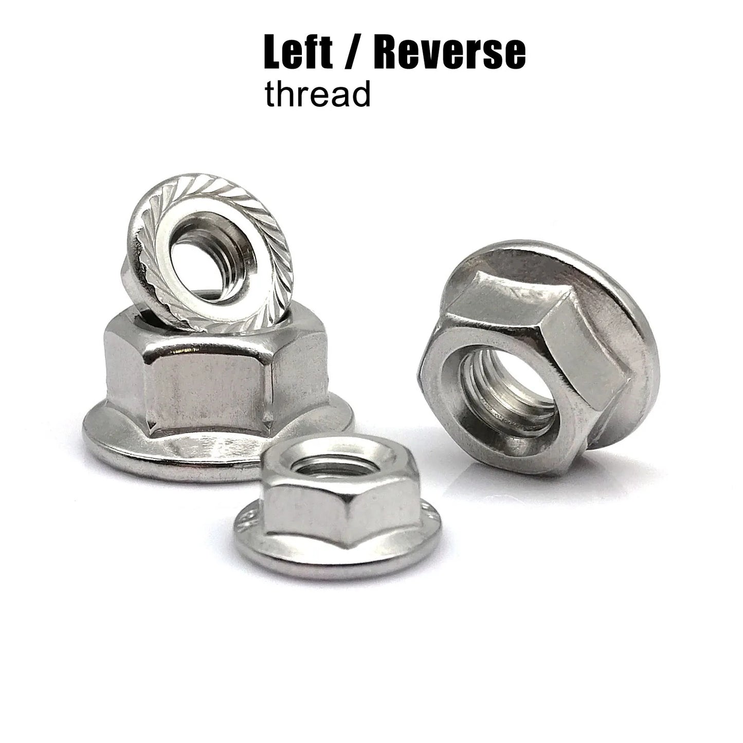 left_hand_thread_m4_m12_din6923_stainless_steel_flange_nut