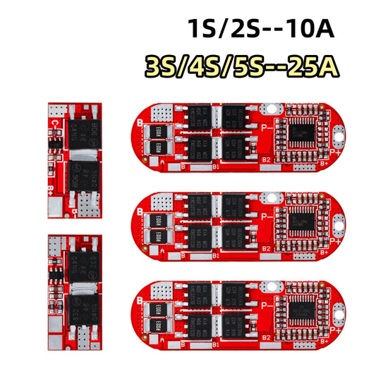Li-ion battery protection board module for 18650 Lipo cells with BMS, PCM PCB, overcharge and overcurrent protection for DIY battery projects