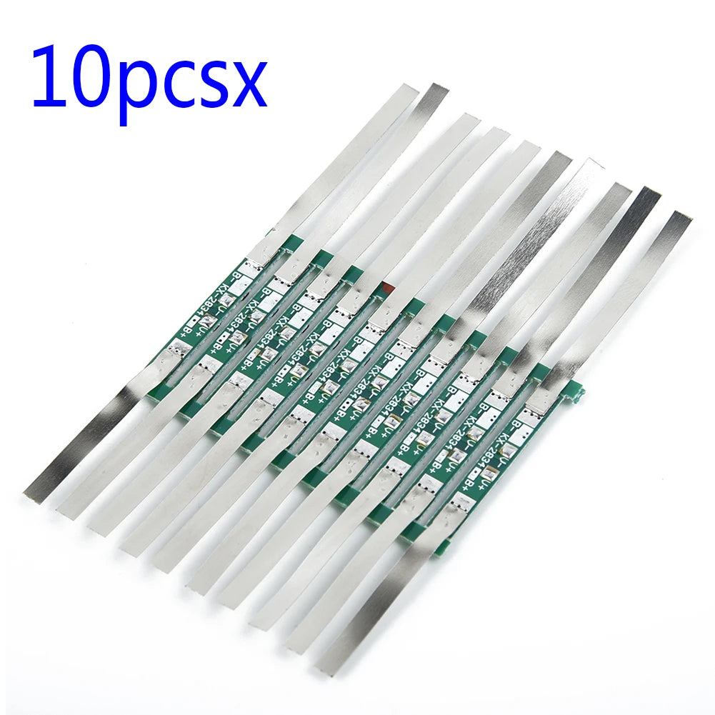 3A protection board kit for 3.7V 18650 Li-ion battery with solder tabs JB 28×3mm, over-discharge protection 4.275±0.025V