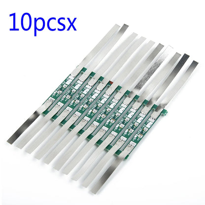 3A protection board kit for 3.7V 18650 Li-ion battery with solder tabs JB 28×3mm, over-discharge protection 4.275±0.025V