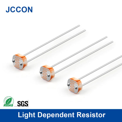 Light dependent resistor LDR 5MM photoresistor photoconductive resistance models 5506–5539