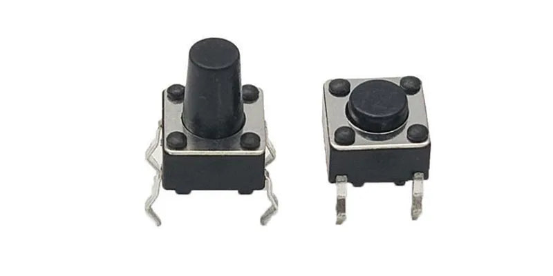 Miniature momentary light touch push button switch for PCB mounting and electronic circuits