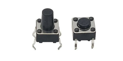 Miniature momentary light touch push button switch for PCB mounting and electronic circuits