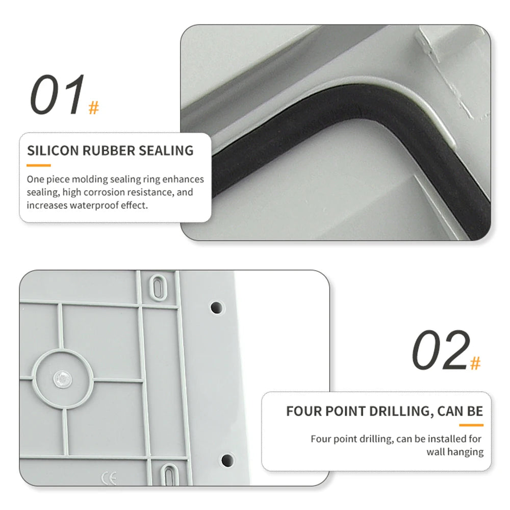 PV combiner box with lightning protection, DC fuse, and MCB, suitable for outdoor solar systems
