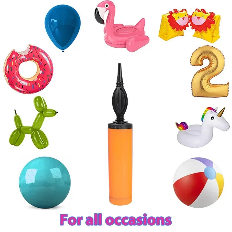 Lightweight air pump for balloons and party decor