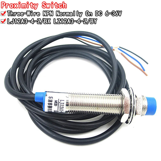 LJ12A3-4-Z/BX BY inductive proximity sensor NPN DC 6–36V detection switch for Arduino and DIY electronics projects