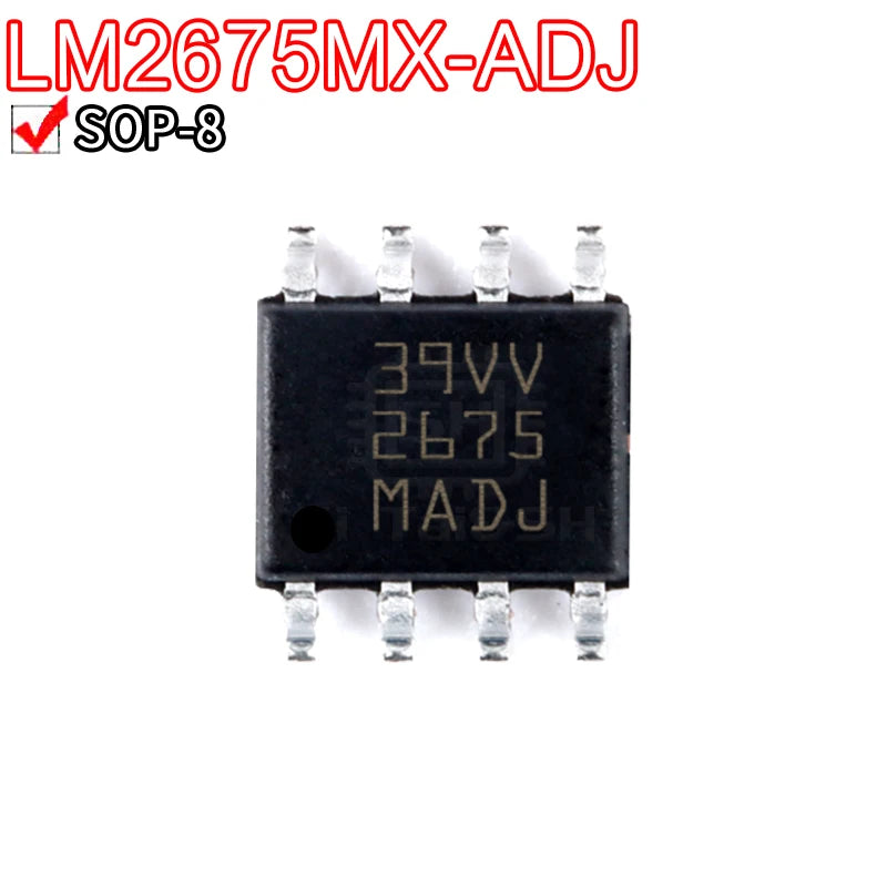 LM series SOP-8 IC chip set including LM2675MX-ADJ, LM358, LM555, LM7171, LM317, LM393, LM2904, LM293DR, LM311, LM258DR, LM386, LM4871MX, LM2903DR for electronics projects