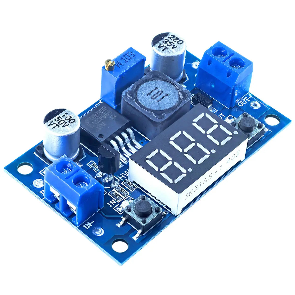 LM2596 DC-DC Step-Down Regulator 4–40V to 1.25–37V 2A with LED ...
