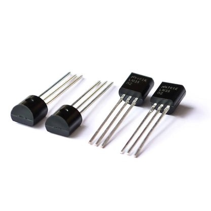 LM35DZ TO-92 precision centigrade temperature sensor, LM35D series, ideal for accurate temperature measurement and DIY electronics projects