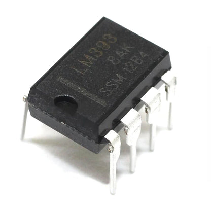 LM393P LM393N DIP-8 dual comparator IC chipset for electronic circuits, microcontrollers, and DIY projects