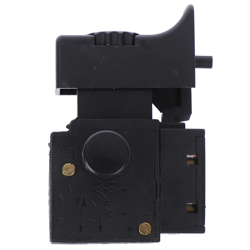 Lock on trigger switch for power tools