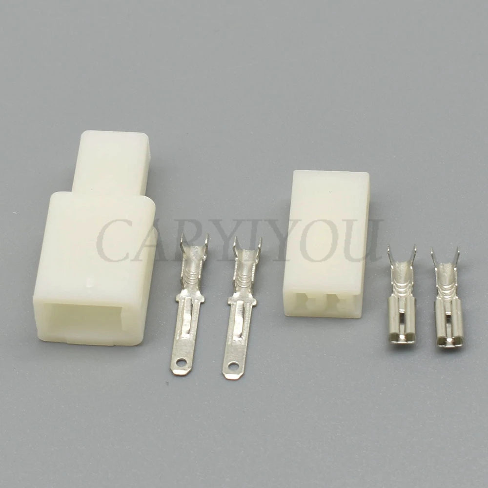 2.8 series automotive compressor wire connector featuring secure locking design to prevent disconnection