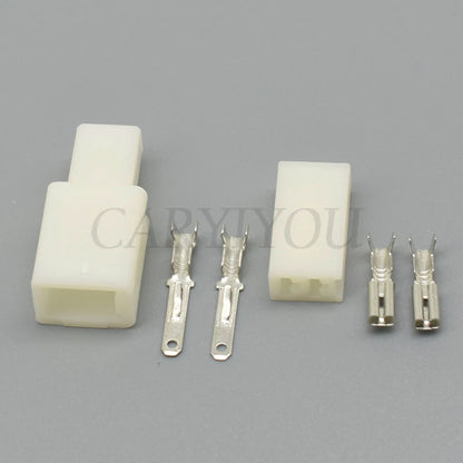 2.8 series automotive compressor wire connector featuring secure locking design to prevent disconnection