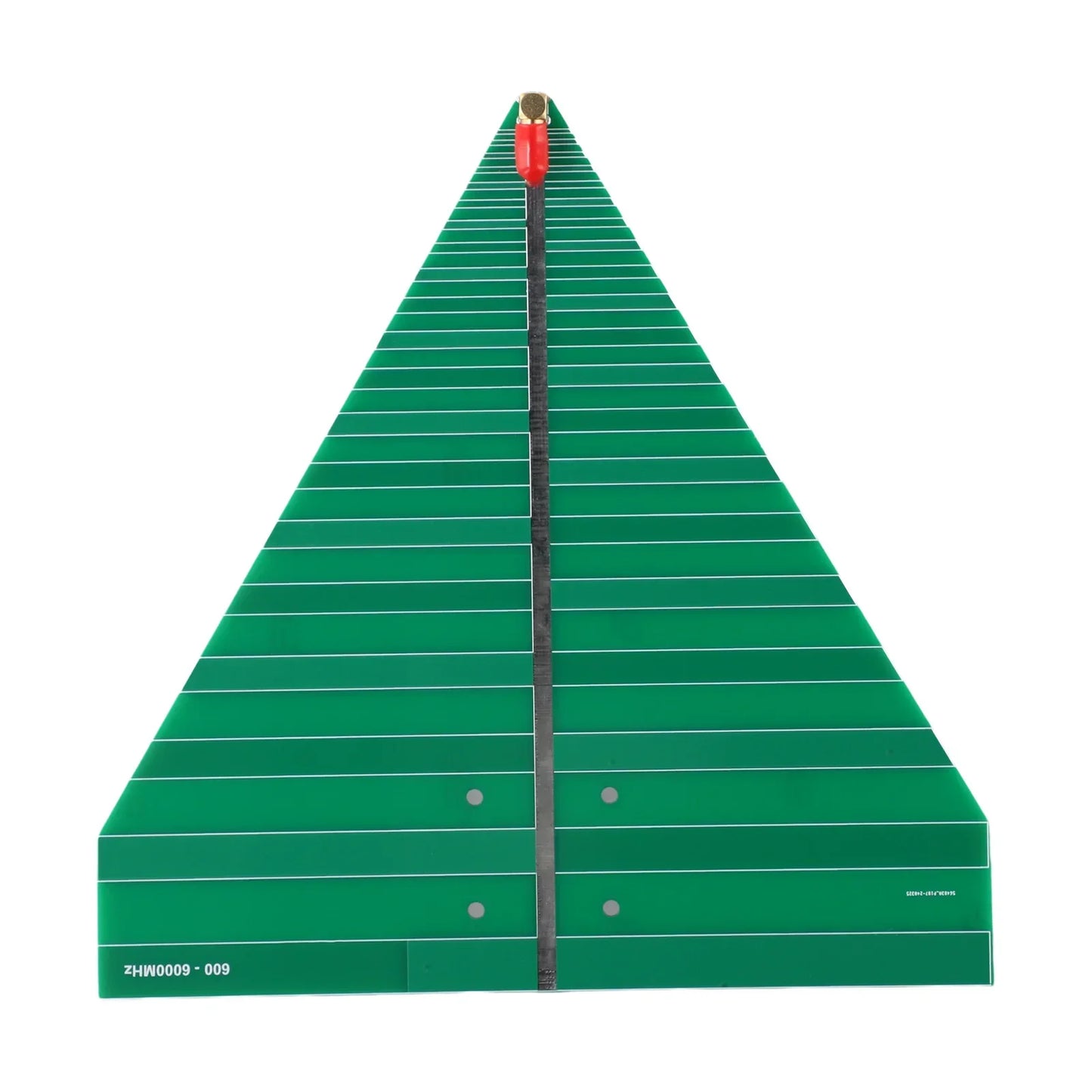 Log periodic UWB WiFi antenna 600–6000MHz, ultra wideband PCB 50W 6–7dB printed circuit board