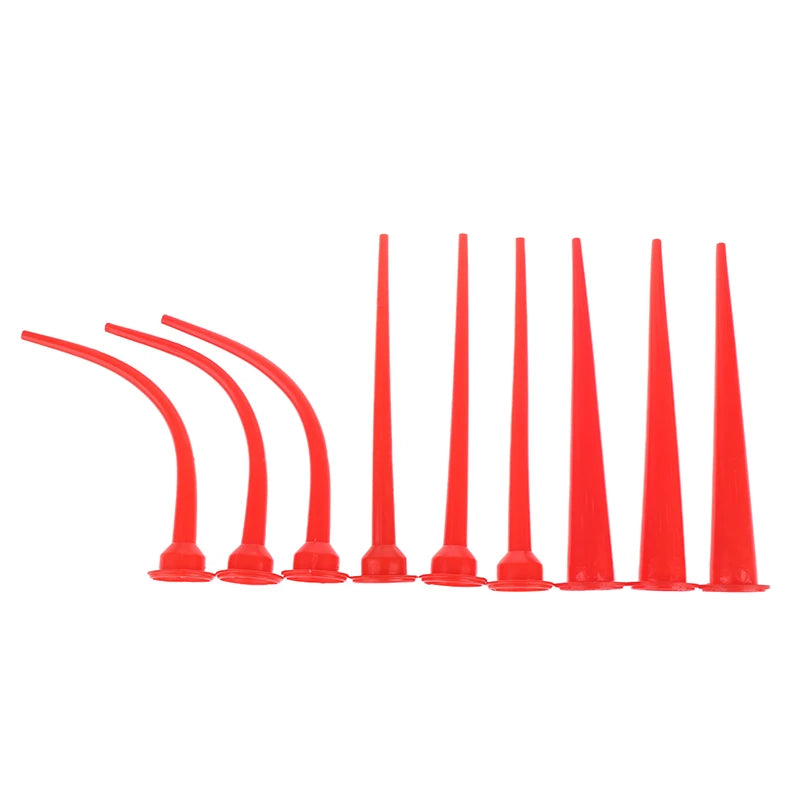 Long caulking nozzle applicator extension tool