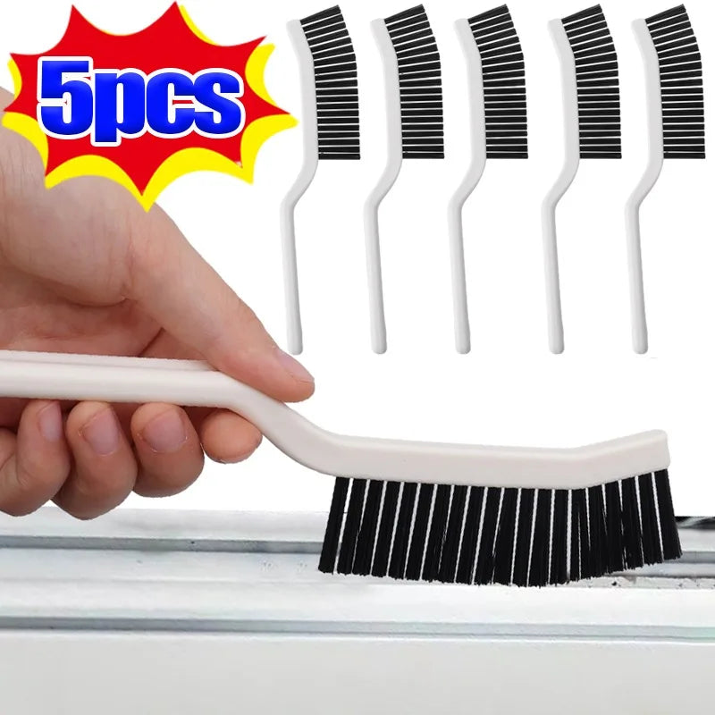 Long gap cleaning brush hard bristle tile joint cleaner