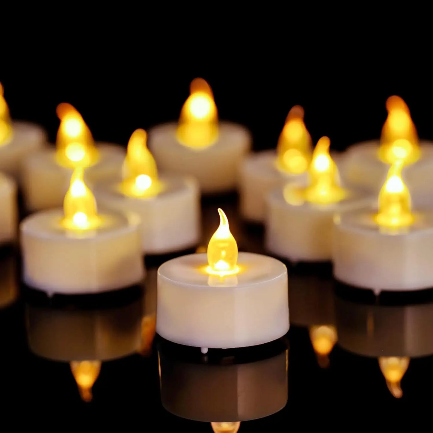 200+ hours battery LED tea light candle set