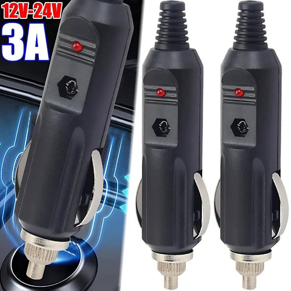 Long nose car cigarette lighter plug adapter